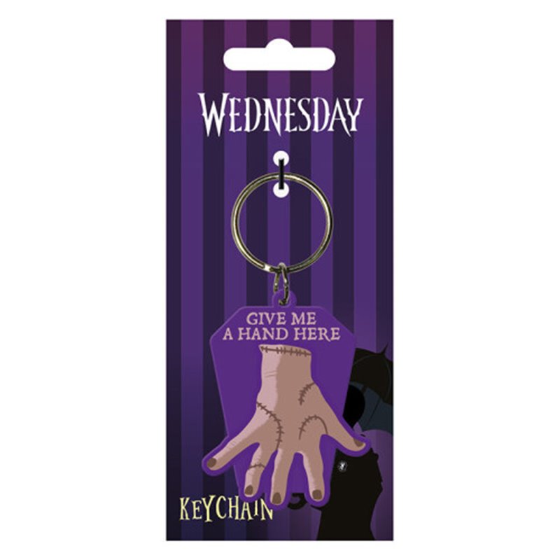 LLAVERO GOMA CHOCA LA MANO WEDNESDAY PYRAMID INTERNATIONAL RK39476C