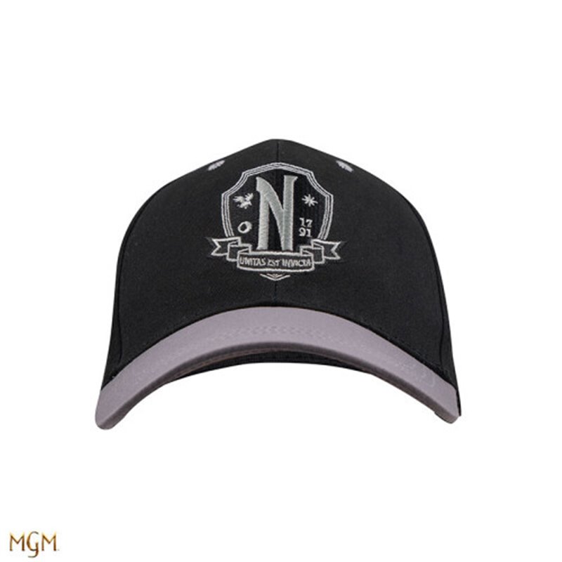 GORRA CON VISERA NEVERMORE ACADEMY NEGRA 54-60 CM (CIRCUNFERENCIA) CINEREPLICAS CR2671