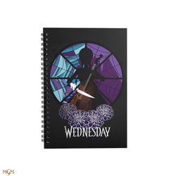 CUADERNO WEDNESDAY CON CELLO 14,5X21 CM CINEREPLICAS CR5174