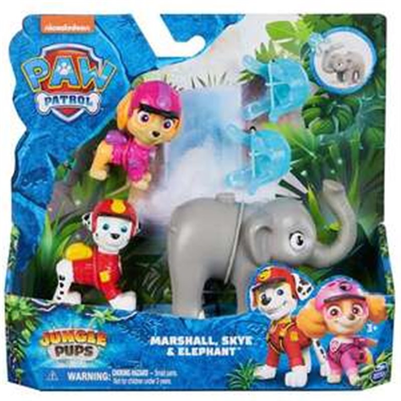 FIGURA PAW PATROL HERO PUPS JUNGLE 19,05X20,23X5,71 CM - MODELOS SURTIDOS