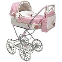 COCHE CAPOTA REBORN DE PARIS 42X72X93 CM C/BOLSO (ALTURA MANILLAR: 90 CM)