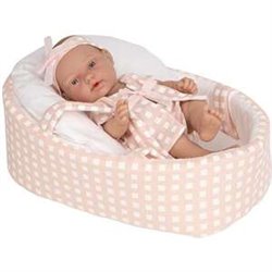 MUÑECA ELEGANCE 26 CM PILLINES ROSA C/CAPAZO