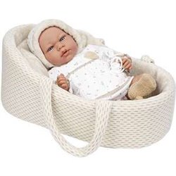 MUÑECA ELEGANCE 40 CM ANDIE BEIGE C/CAPAZO C/MECANISMO LLORO TRY ME