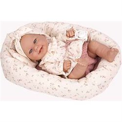 MUÑECA ELEGANCE 33 CM BABYTO BEIGE C/CAPAZO (CUERPO VINYL, SEXO NIÑA)