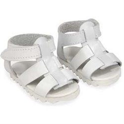 SET SANDALIAS BLANCAS PARA MUÑECOS DE 40 CM