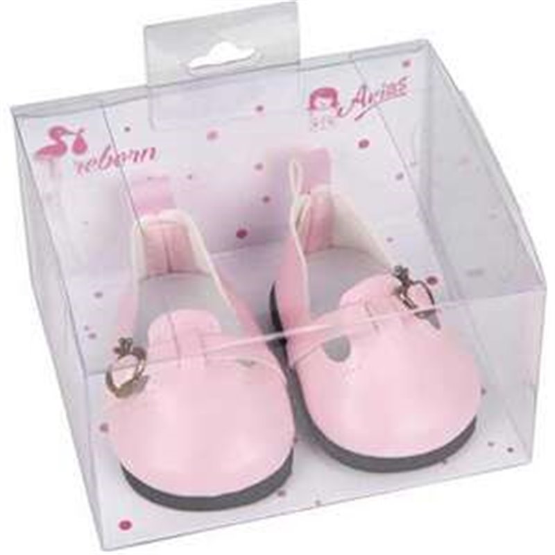 SET ZAPATOS ROSA PARA MUÑECOS DE 40 CM