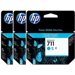 HP 711XL PACK 3 CARTUCHOS DE TINTA HP711XL CIAN (CZ134A)