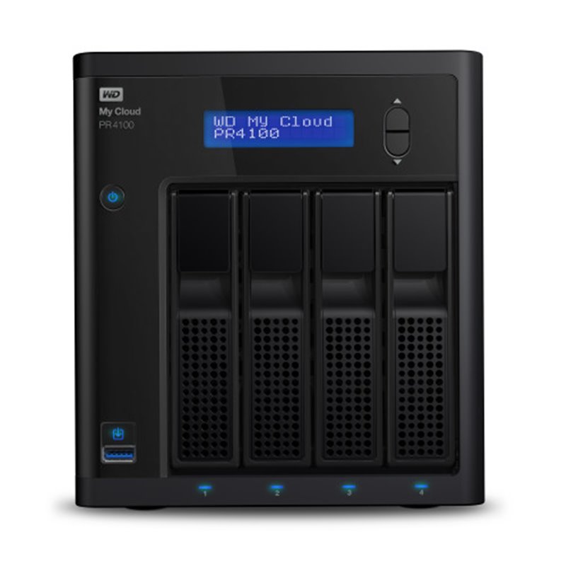 Western Digital My Cloud PR4100 NAS Escritorio Ethernet Negro N3710