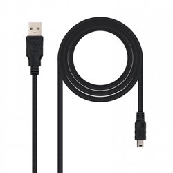 Nanocable CABLE USB 2.0, TIPO A/M-MINI USB 5PIN/M, 0.5 M