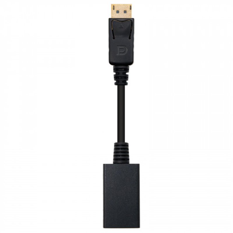 Nanocable CONVERSOR DISPLAYPORT A HDMI DP/M-HDMI/H NEGRO 15 CM