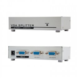 Nanocable VGA DUPLICADOR PARA 2 MONITORES CON ALIM.