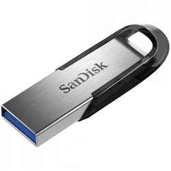 SanDisk Ultra Flair unidad flash USB 32 GB USB tipo A 3.0 Negro, Acero inoxidable