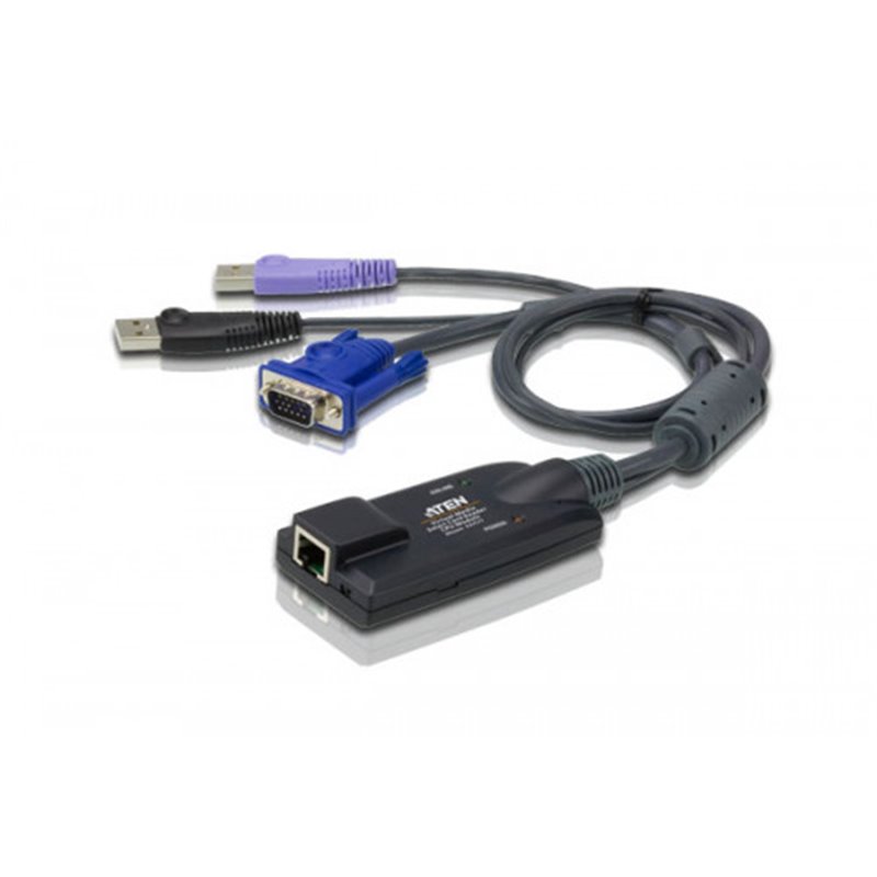 Aten Adaptador KVM VGA USB compatible Smart Card con Virtual Media