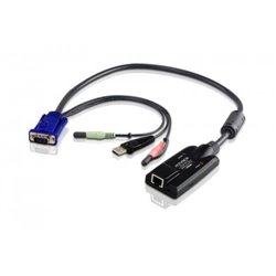 Aten KA7176 cable para video, teclado y ratón (kvm) Negro