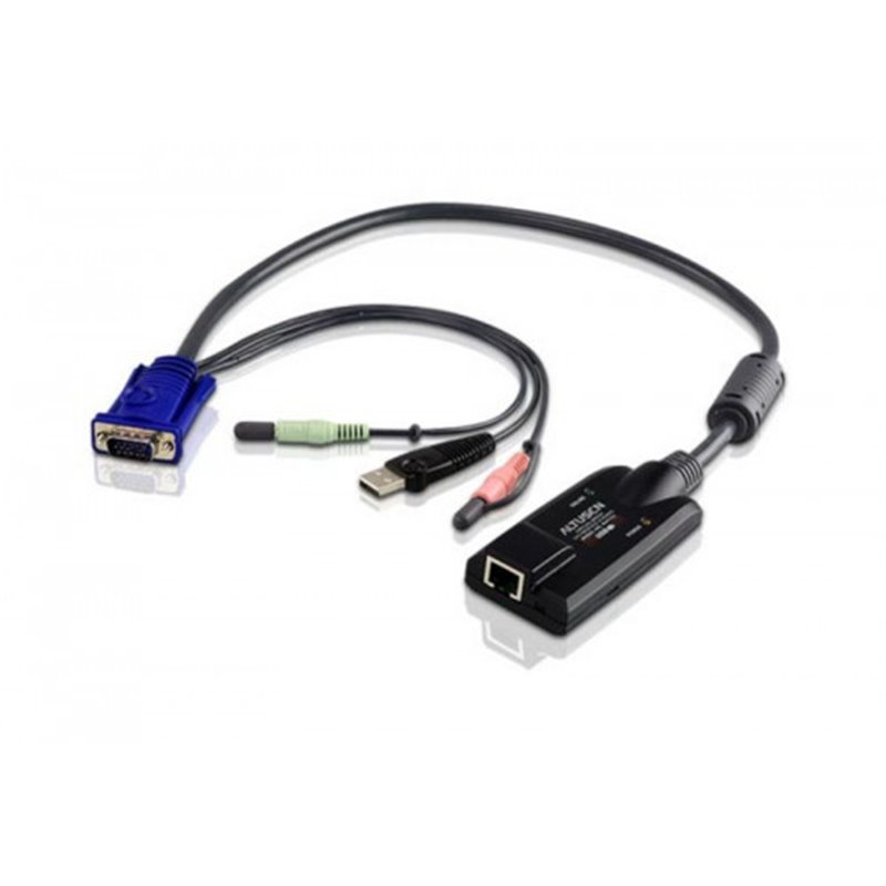 Aten KA7176 cable para video, teclado y ratón (kvm) Negro