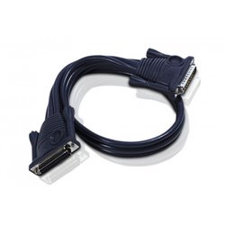 Aten 2L1701 cable de serie Negro 1,8 m DB-25