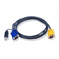 Aten 2L5206UP cable para video, teclado y ratón (kvm) Negro 6 m