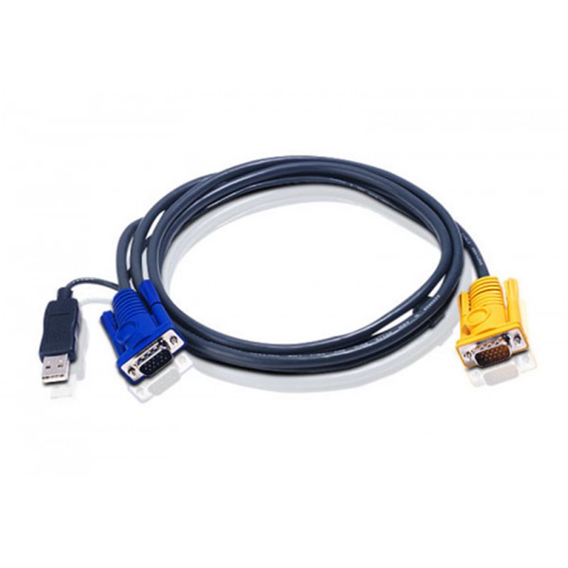 Aten 2L5206UP cable para video, teclado y ratón (kvm) Negro 6 m