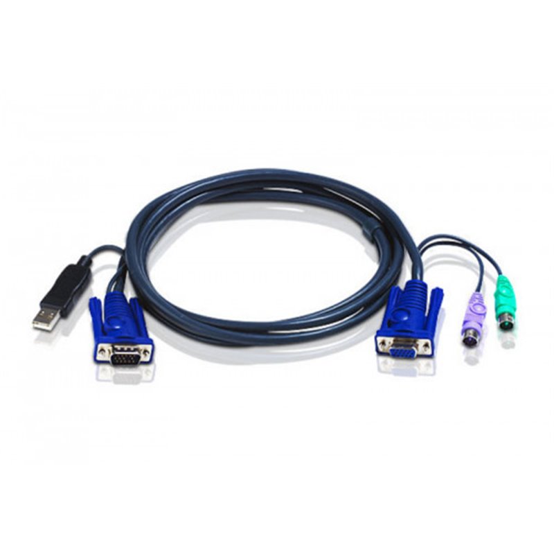 Aten 2L5503UP cable para video, teclado y ratón (kvm) Negro 3 m