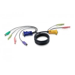 Aten 2L5303P cable para video, teclado y ratón (kvm) Negro 3 m