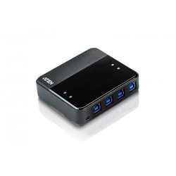 ATEN Switch de periféricos USB 3.2 Gen1 de 4 x 4 puertos