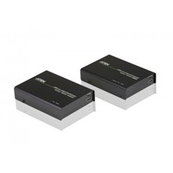 Aten VE812 extensor audio/video Transmisor y receptor de señales AV Negro