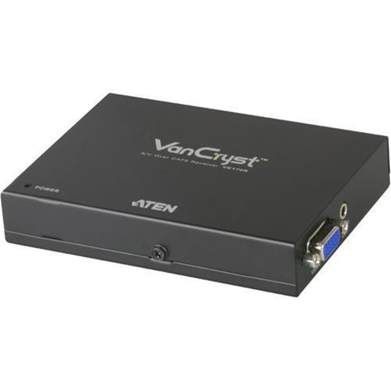 Aten VE170R extensor audio/video Receptor AV Negro