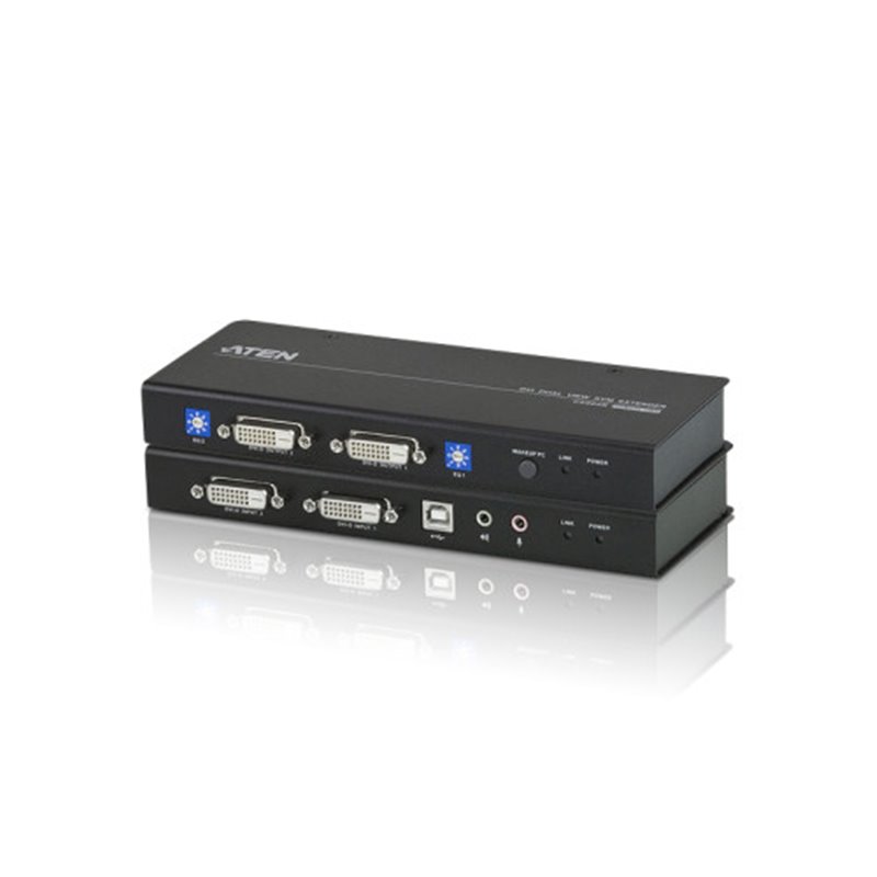 ATEN Extensor KVM Cat 5 DVI dual display USB (1024 x 768 a 60m)