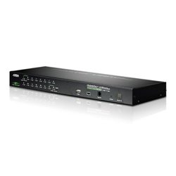 ATEN Switch KVM por IP VGA PS/2-USB de 16 puertos con acceso compartido desde consolas local/remota