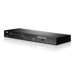 ATEN Switch KVM por IP VGA PS/2-USB de 8 puertos con acceso compartido desde consolas local/remota