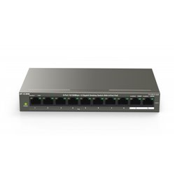 IP-COM Networks F1110P-8-102W switch Fast Ethernet (10/100) Negro Energía sobre Ethernet (PoE)