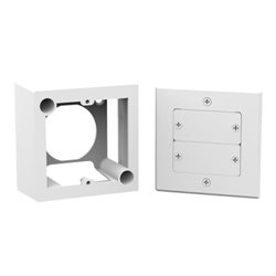 KRAMER IS - ROOM CONNECTIVITY ON-WALL BOX, 1 GANG EUROPEAN- 65MM - OWB-1G/65/EU (85-000025)