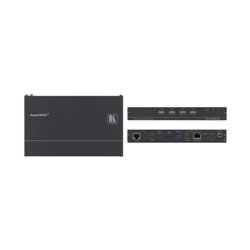 Kramer Electronics TP-590RXR extensor audio/video Receptor AV Negro