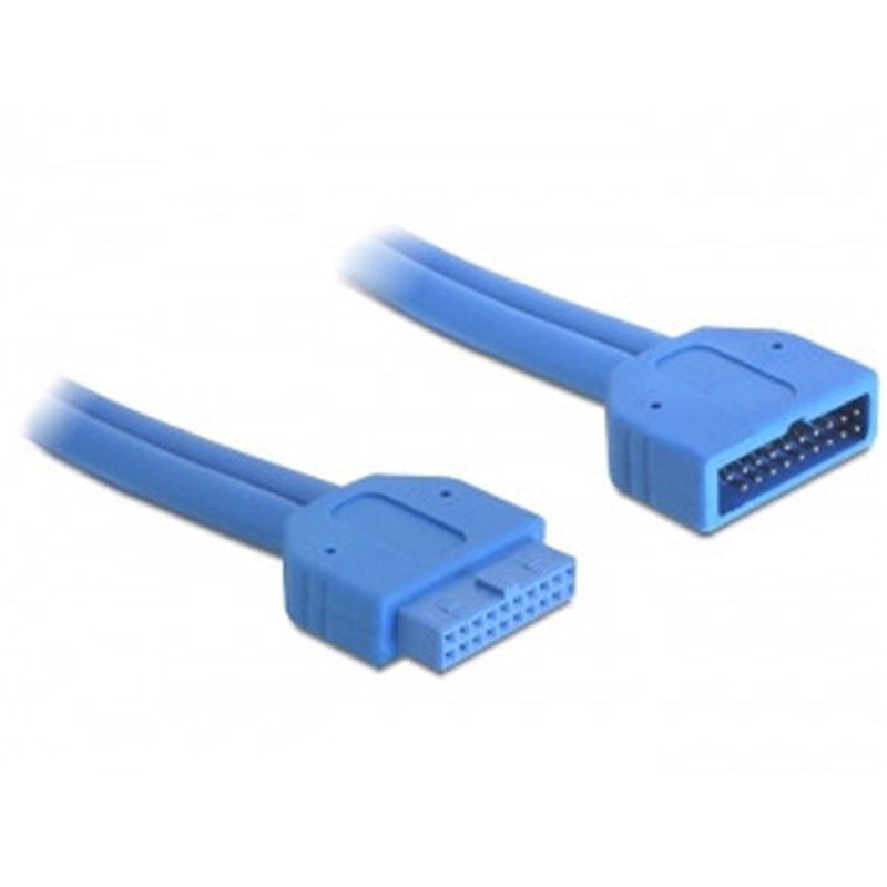 DeLOCK 82943 cable USB 0,45 m USB 3.2 Gen 1 (3.1 Gen 1) Azul