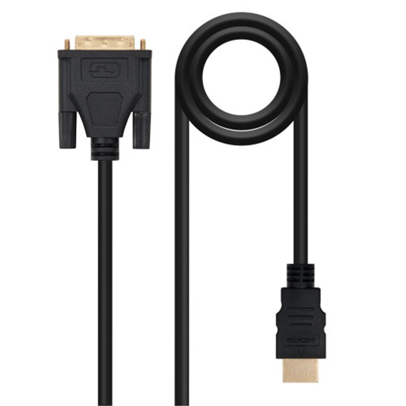 Nanocable HDMI - DVI, 3m DVI A Negro