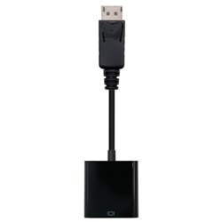 Nanocable Conversor DisplayPort a sVGA, DisplayPort/M-sVGA/H, Negro, 15 cm