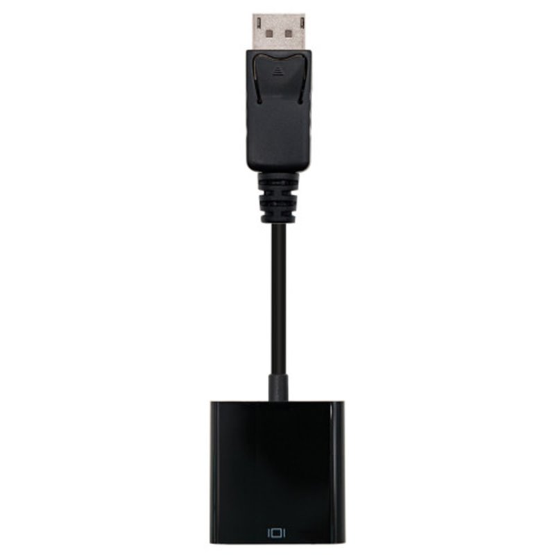 Nanocable Conversor DisplayPort a sVGA, DisplayPort/M-sVGA/H, Negro, 15 cm