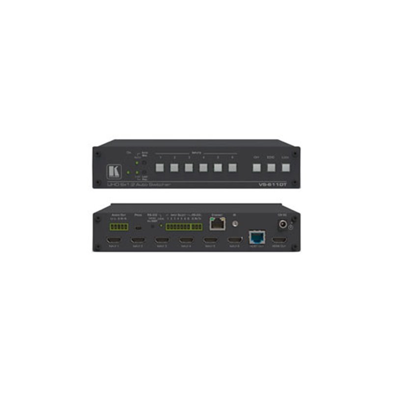 KRAMER VS-611DT - SELECTOR AUTOMÁTICO 6X1:2 HDMI 4K60 4:2:0 HDMI/HDBASET POE SOBRE HDBASET (VS-611DT) 20-00611090