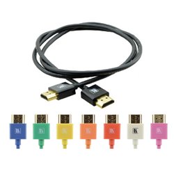 KRAMER CABLE HDMI FLEXIBLE ALTA VELOCIDAD CON ETHERNET ULTRA PLANO COLOR NEGRO (C-HM/HM/PICO/BK-10)