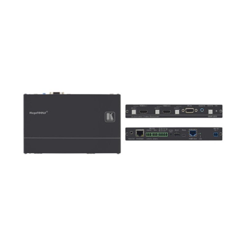 Kramer Electronics DIP-20 extensor audio/video Transmisor de señales AV Negro