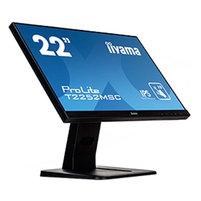 iiyama ProLite T2252MSC-B1 monitor pantalla táctil 54,6 cm (21.5") 1920 x 1080 Pixeles Multi-touch Negro