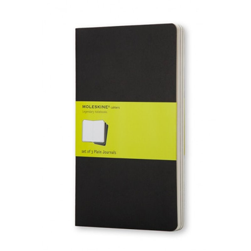 SET DE 3 LIBRETAS CAHIER NEGRAS P (9X14CM) LISA MOLESKINE QP313