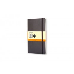 LIBRETA CLASICA TAPA BLANDA NEGRA L (13X21CM) RAYADA MOLESKINE QP616