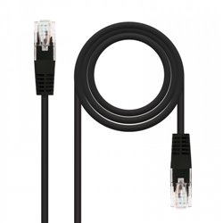 Nanocable CABLE RED LATIGUILLO RJ45 CAT.5E UTP AWG24, NEGRO, 3.0 M