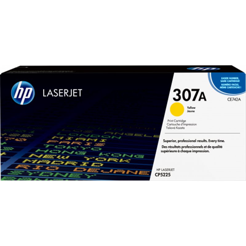 HP 307A TONER HP307A AMARILLO (CE742A)