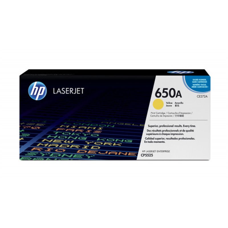 HP 650A TONER HP650A AMARILLO (CE272A)