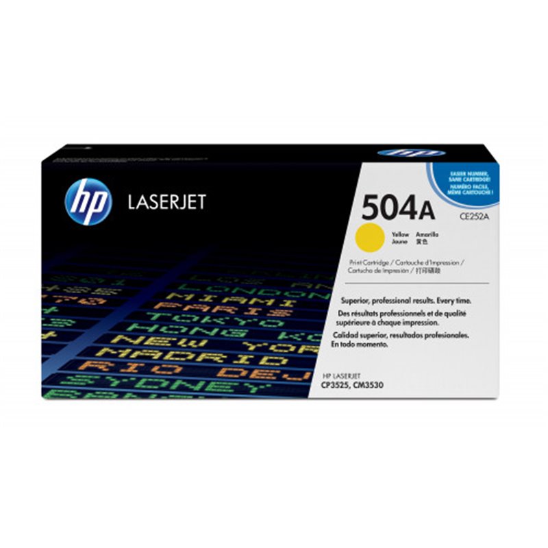 HP 504A TONER HP504A AMARILLO (CE252A)