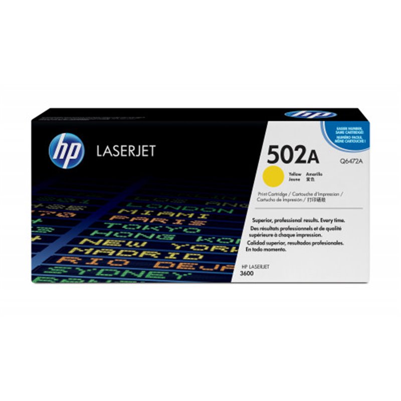 HP 502A TONER HP502A AMARILLO (Q6472A)