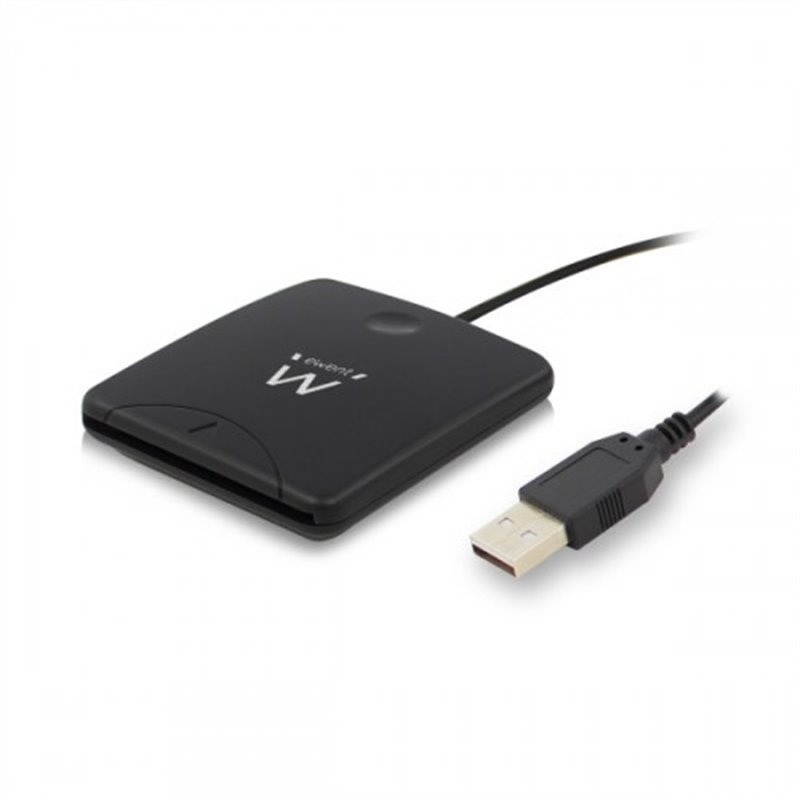 Ewent EW1052 lector de tarjeta inteligente USB 2.0 Negro