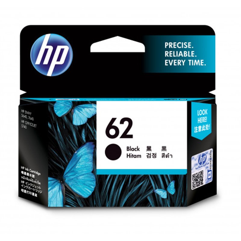 HP 62 CARTUCHO DE TINTA HP62 NEGRO (C2P04AE)